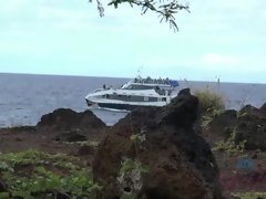 ビキニ, ブロンド, 露出狂, 彼女, オーガズム, アウトドア, ハメ撮り, ガリガリ