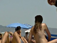 A voracious voyeur loves making videos on the nude beach