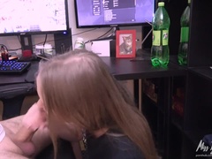 Best girlfriend sucks off boyfriend while he plays a game!