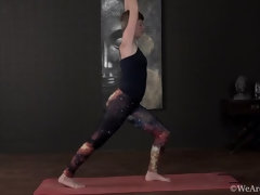 Aurora Odaire does naked and sexy yoga for us