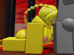 Busty Roblox Teen Gets Creampied During Hardcore Blowjob