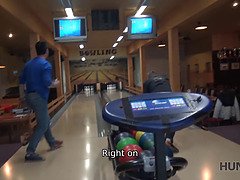 Bowling game is boring but sex with teen cutie can cheer up