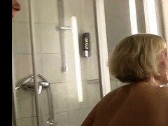 German milf, mature shower, milf shower